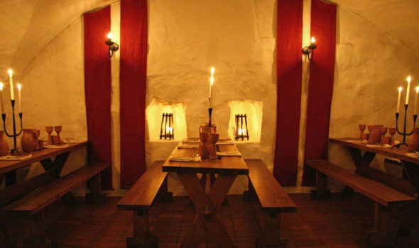Borden är dukade. Foto: Källaren Stralsund