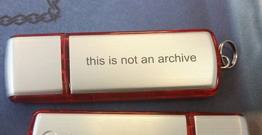 En usb-sticka är inte ett arkiv!